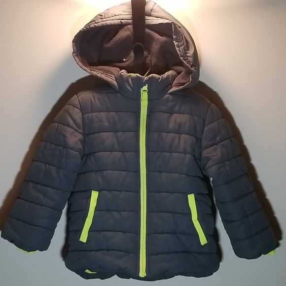 Carter's Other - CARTER'S Gray Fleece-Lined Puffer Jacket Size 3T